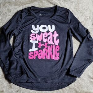 Underarmor Girls' Long-sleeve Graphic Shirt - SIZE 4